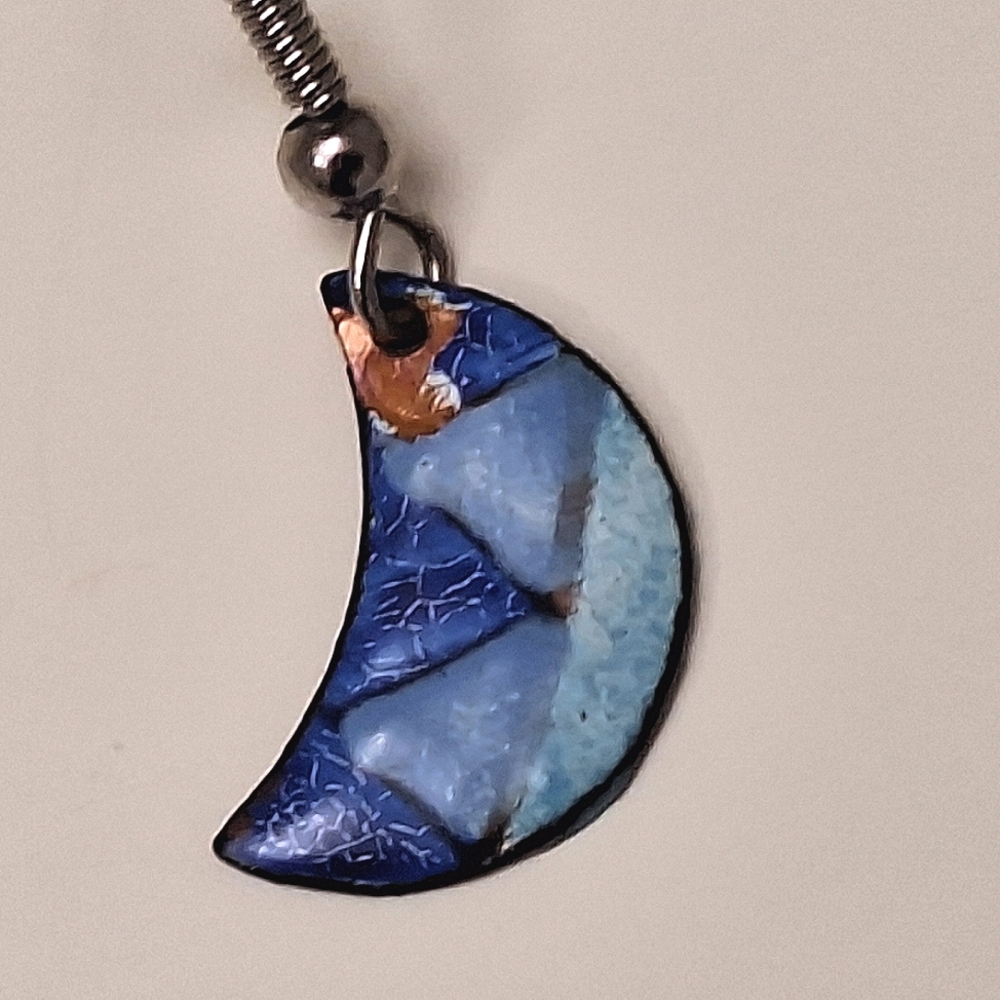 Funky, Dangle | Moon Earrings - Picture 4 of 6